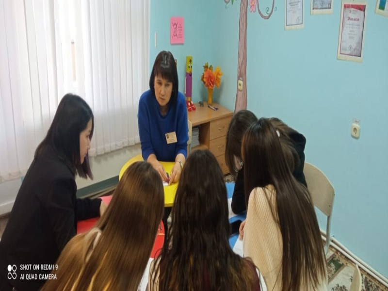 Встреча обучающихся со специалистами БУ «Сургутский районный центр социальной помощи семье и детям».