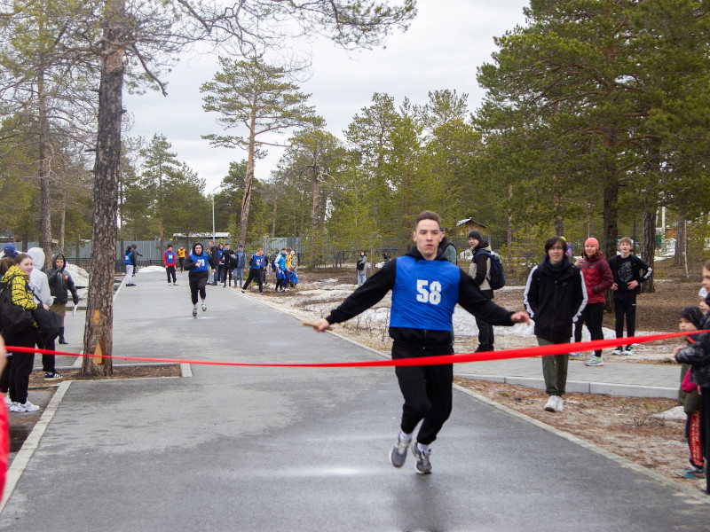 Участие в легкоатлетической эстафете, посвященной 79-летию со Дня Победы в Великой Отечественной войне.