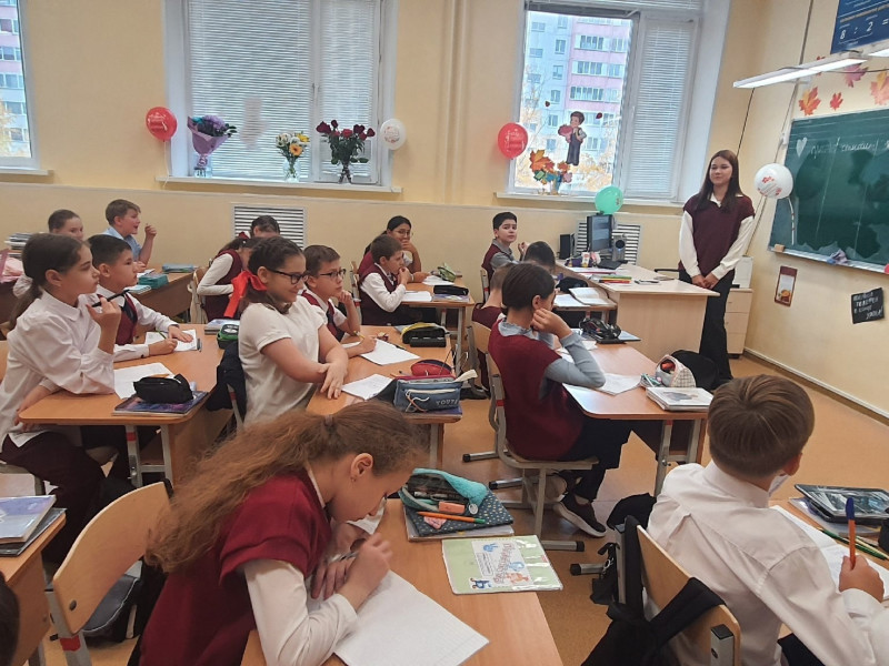 Учащиеся нашей школы на мероприятии.